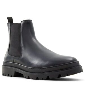 New ALDO Alencia Chelsea black leather Men’s Lug Boots Size 12